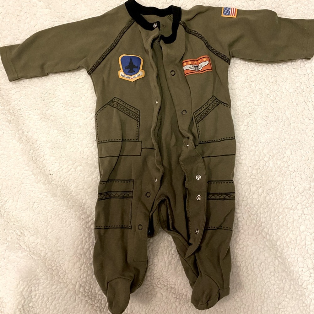Flight Suit Footie Pajamas 3-6 months